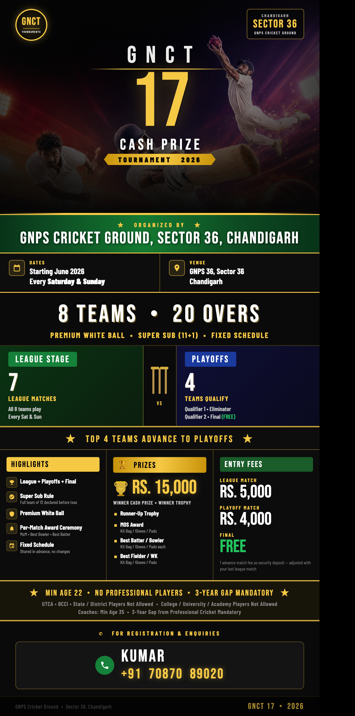 GNCT 17 Tournament Poster